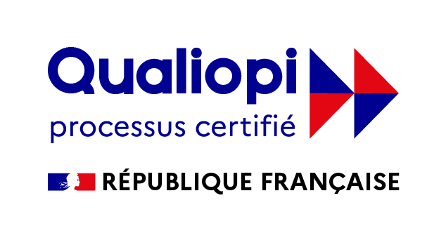 Qualiopi  "La certification qualité a été délivrée au titre de la catégorie d'action suivante : action de formation"